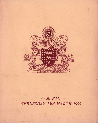 AERE Welfare Fund Concert (7:30pm 23 March 1955; a concert in aid of the Welfare Fund to mark the occasion of the opening by John Cockcroft of the New Lecture Hall; conductor Walter Busbridge with some surprise guest musicians)