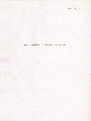 The possibility of neutrino experiments (Salam and Matthews, Paper no.4, 16 March 1960)