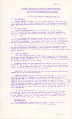 RLBC/P88 EHT Power Supply: Sub-station no. 14 (31 May 1962)