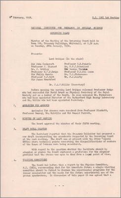 NI-58-01 Treasury Buildings, Whitehall (28 January 1958)