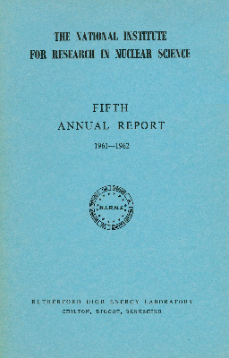 RHEL Fifth Annual Report (1961-1962)