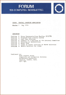 Forum no.1 (May 1976)