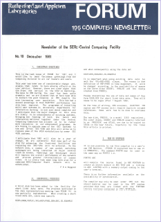 Forum no.18 (December 1981)