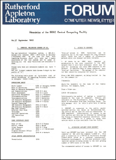 Forum no.27 (September 1982)