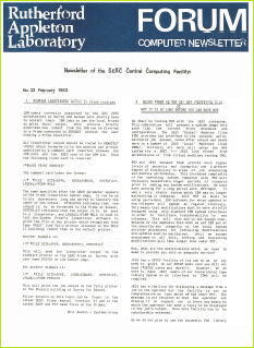 Forum no.32 (February 1983)