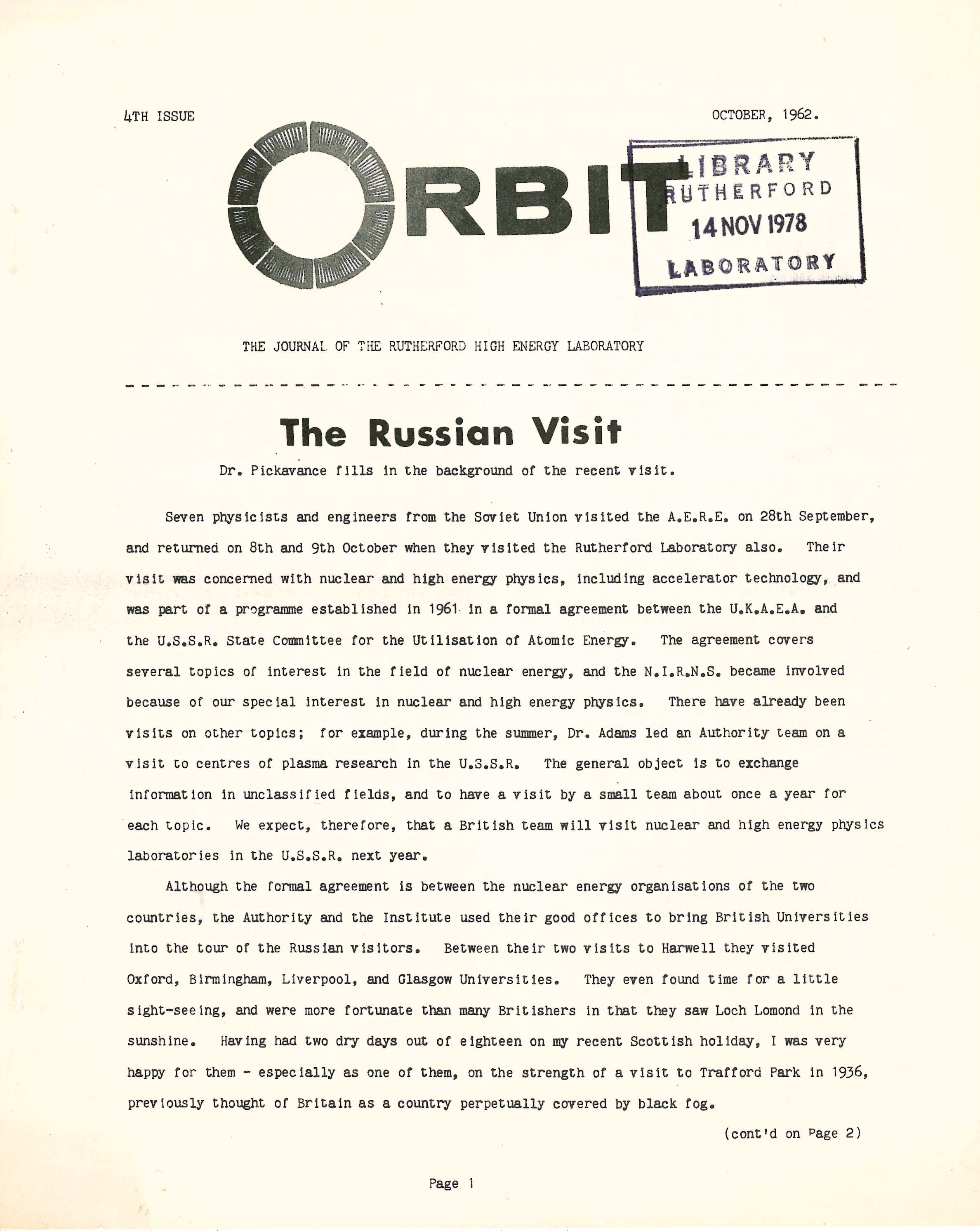 Issue 4 (October 1962)