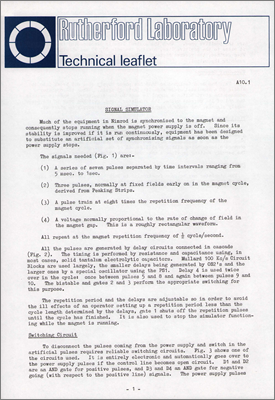 A10.1 Signal simulator