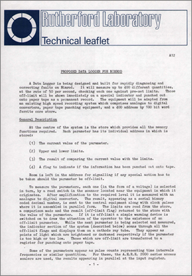A12 Proposed Data Logger for Nimrod