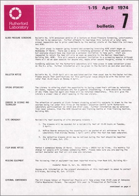 1 April 1974