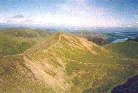 Catstye Cam (890m, 2920ft) from Helvellyn