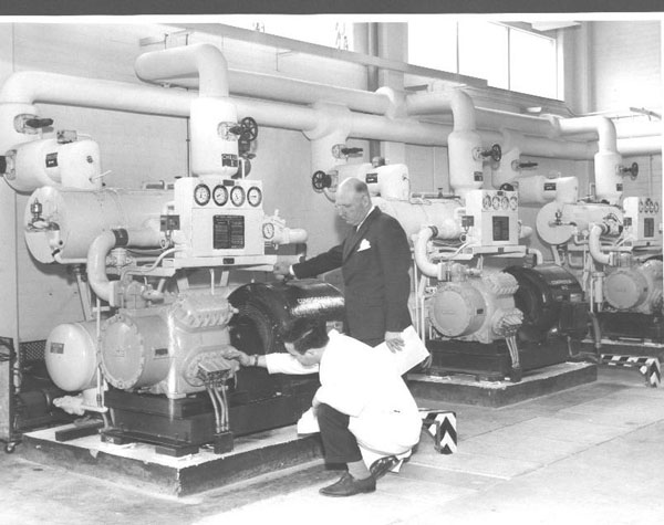Robbie and Dennis Williams in the Plant Room