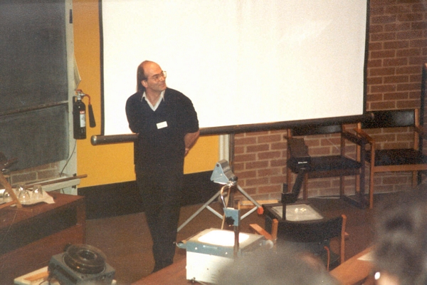 John Gurd speaking at DCS Conference, University of Sussex, 1984